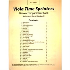 Viola Time Sprinters piano book