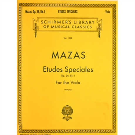 Etudes Speciales Op 36 del 1 Viola