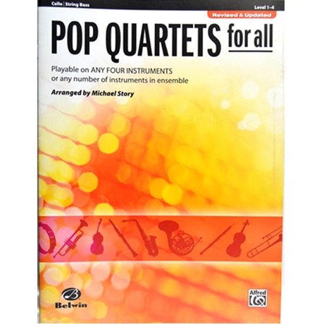 Pop Quartets for all Cello/Bas