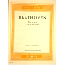Beethoven Menuette i G-dur violin eller cello