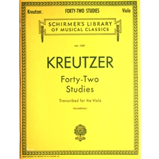 Kreutzer 42 Studies Transkriberad för viola