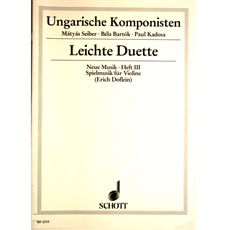 Leichte Duette - Ungarische Komponisten violin