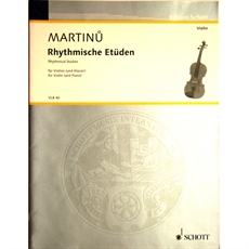 Martinu Rytmiska Etyder violin & piano